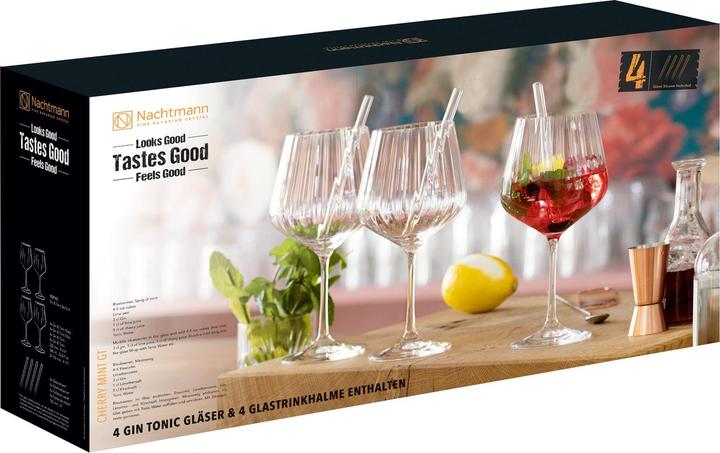 Immagine prodotto Nachtmann Il gusto è buono (6.40 dl, 4 x, Bicchieri di gin)