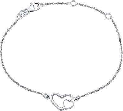Silvego Gentle silver hand chain with Hearts ZTJ3J72001