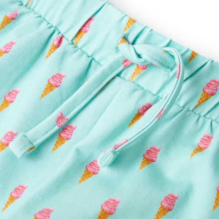 Immagine prodotto VidaXL Pantaloncini da bambino con coulisse Verde menta chiaro 104.Materiale (104)