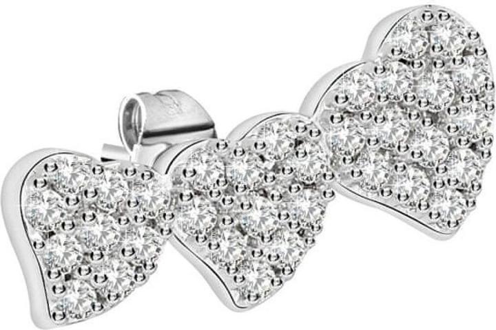 Actual product image La Petite Story Exigo Hearts Stud Earrings (Brass)
