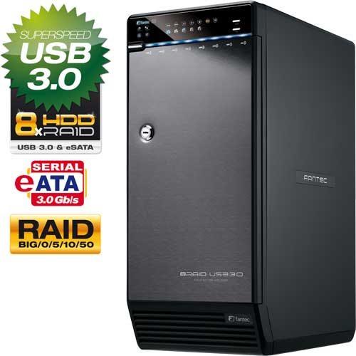 Actual product image Fantec QB-X8US3R black 8Bay RAID (3.5")