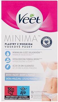 Veet Hypoallergenic wax straps bikini and armpits Mini has 16 pieces (L) (16 x)