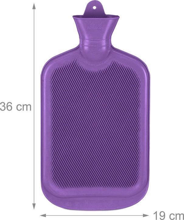 Actual product image Relaxdays Hot water bottle (2 l)