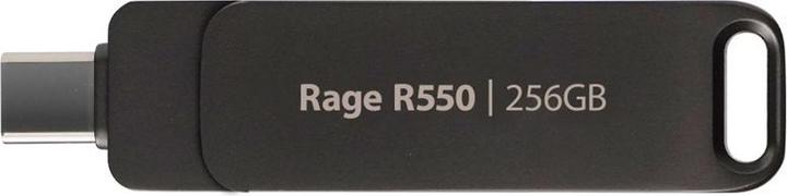 Actual product image Patriot Rage R550 256GB Dual USB A+C Alu 100MBs (256 GB, USB-A, USB-C)