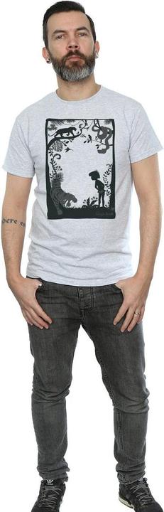 Actual product image Disney Mens The Jungle Book Silhouette Poster T-Shirt (S)