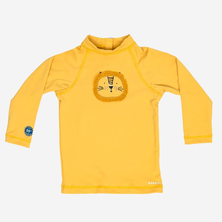 Immagine prodotto Nabaiji UV-Shirt Baby langarm - Löwe gelb (3, 4)
