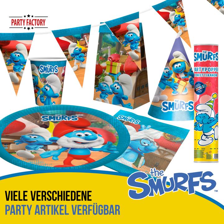 Produktbild Partyfactory Servietten Die Schlümpfe