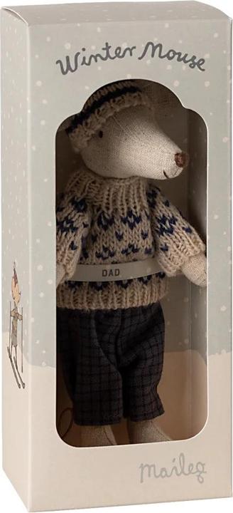 Image du produit Maileg Souris d'hiver avec kit de ski (16 cm)
