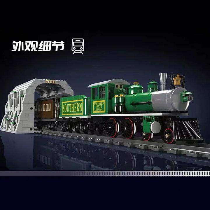 Actual product image Mould King Steam locomotive 4-4-0