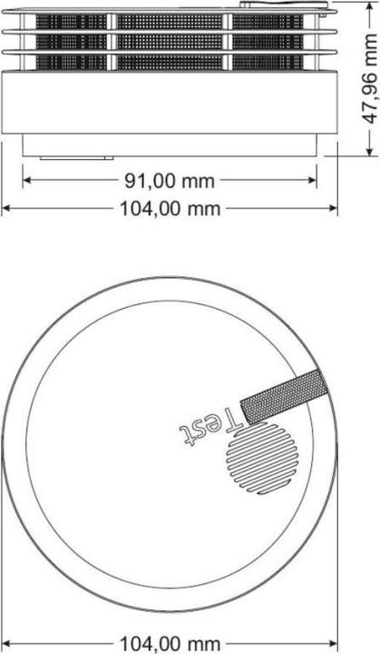 Image du produit Hekatron Genius Plus-N VE30 sans patin adhésif Détecteur de fumée 31-5000020-16-01