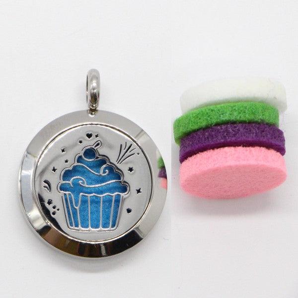 Actual product image Zen Arôme Fragrance jewellery necklace with pendant No.55 for essential oil, perfume (Stainless steel, Leather)