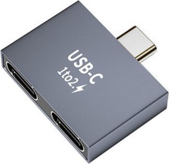PowerGuard USB-C auf Doppel USB-C Splitter Charge Adapter (USB Typ C, USB Typ C)