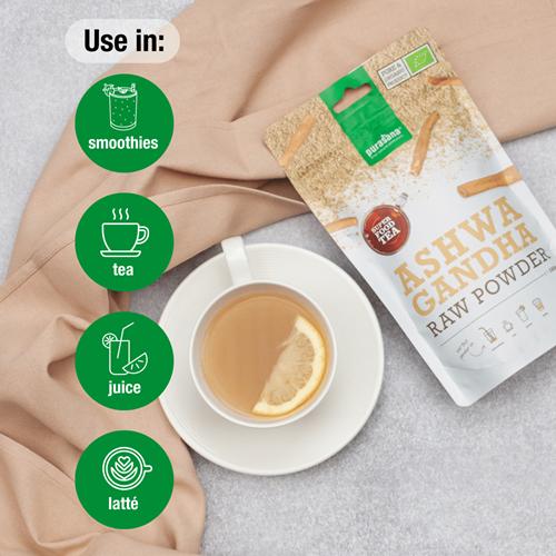 Produktbild Purasana ASHWAGANDHA 100 % Raw Powder BIO Indien (100 g)