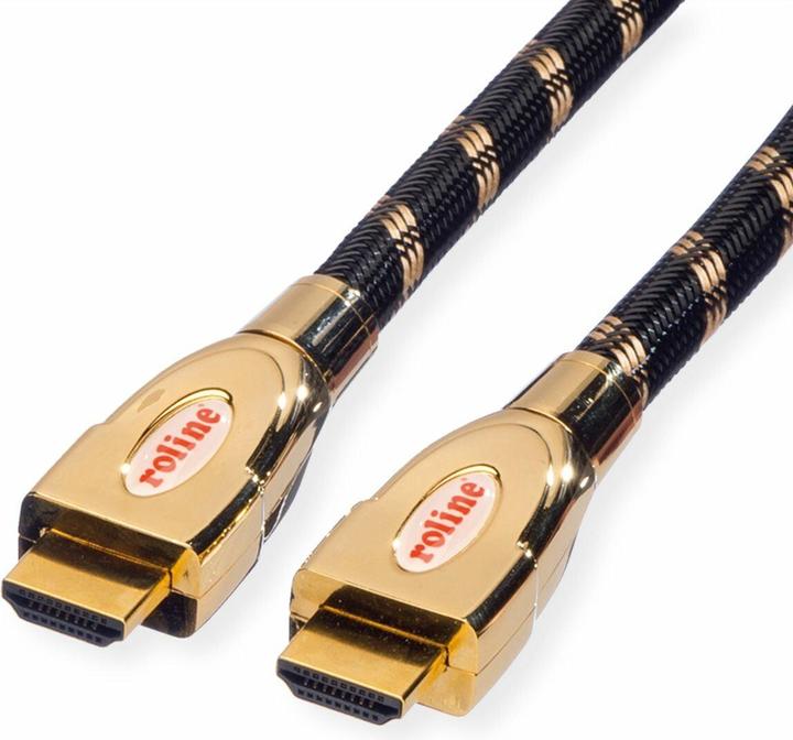 Image du produit Roline Câble HDMI or avec Ethernet (5 m, HDMI)