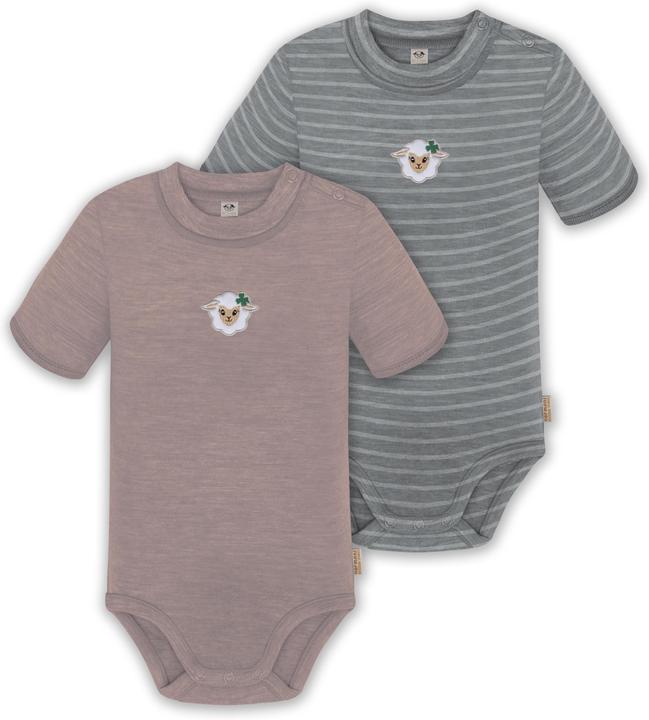 Normani 2er Set Baby Merino Kurzarmbody „Tihoi" - 9317