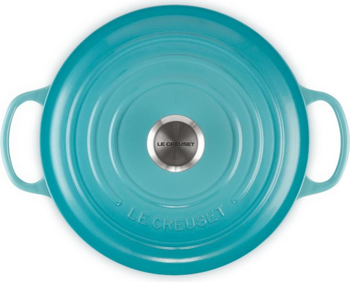 Actual product image Le Creuset Signature roaster round caribbean 26cm (26 cm, Casserole + Stewpot, Cast iron)