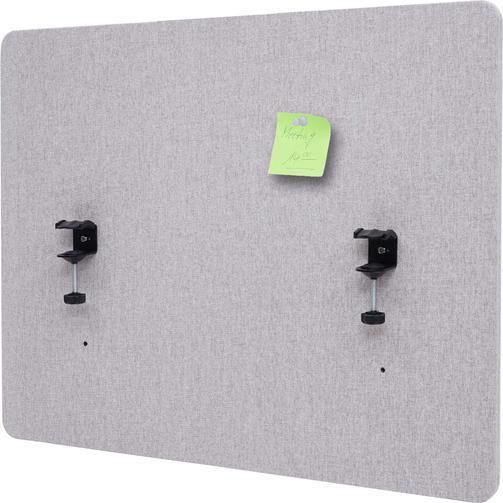 Image du produit Mendler Cloison acoustique de bureau, cloison d'intimité de bureau, double paroi tissu/textile - 75x60cm