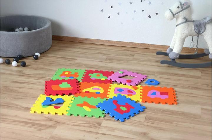 Actual product image Knorrtoys Puzzle mat - "Vehicles"/10 pieces/32 cm (32 x 32 cm)
