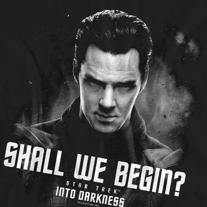 Actual product image Star Trek: Into Darkness Unisex Adult Shall We Begin T-Shirt (M)