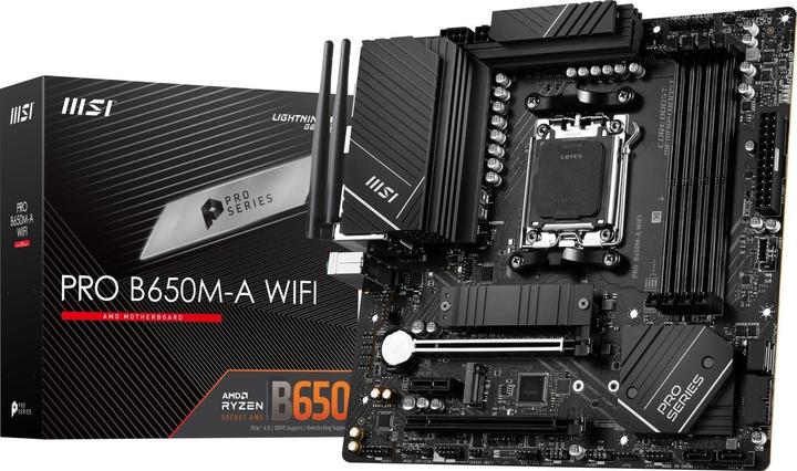Immagine prodotto MSI Pro B650M-A WIFI (AM5, AMD B650, mATX)
