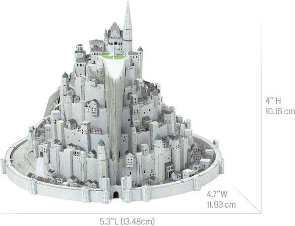 Actual product image Metal Earth Lord of the Rings Minas Tirith