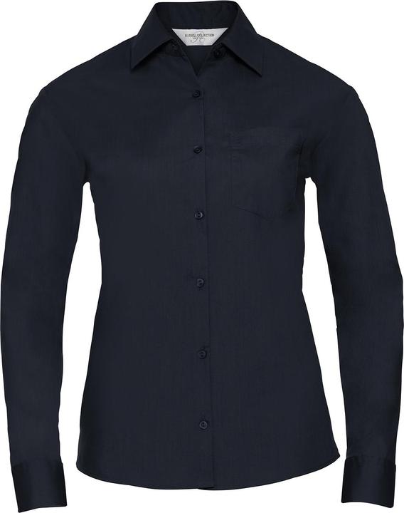 Actual product image Russell Womens/Ladies Poplin Easy-Care Long-Sleeved Shirt (4XL)