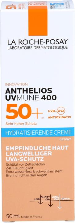 Actual product image La Roche Posay Anthelios UV Mune 400 (Sun cream face, SPF 50+, 50 ml, 77 g)