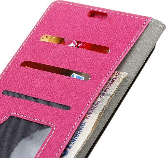Actual product image MU Classic Leather cover with cross pattern (Huawei Y6 (2017), Huawei Y5 (2017))