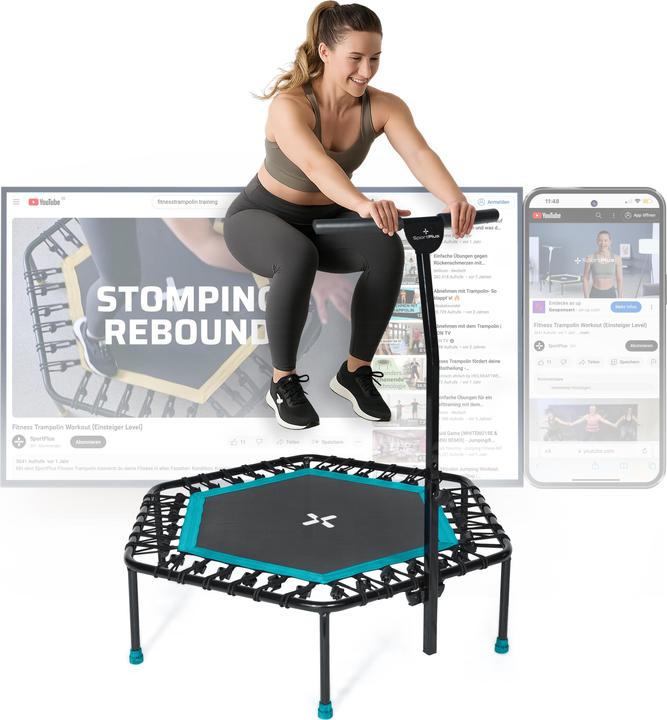 VEVOR Mini trampoline pliable pour enfant, 955 x 750 mm, fitness