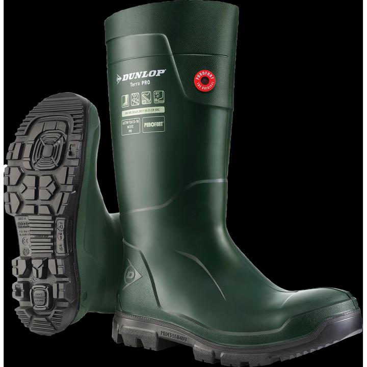 Produktbild Magni Sicherheits-Gummistiefel grün Dunlop "TerraPro" S5, Gr.45 (S5, 45)