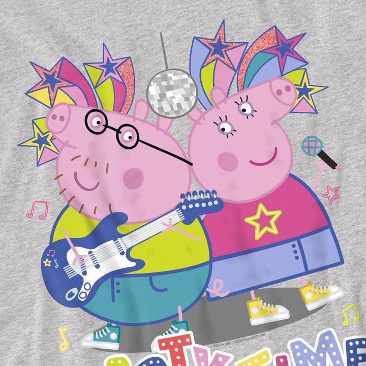 Actual product image Peppa Pig Mens Party Time Mummy Pig Daddy pig T-Shirt (XXL)