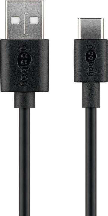 Actual product image Goobay USB-A to USB-C cable (3 m, USB 2.0)