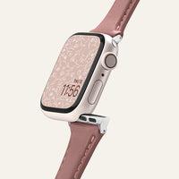Actual product image Spigen Kajuk Apple Watch Leather Strap 4/5/6/7/8 / SE 40/41 mm Pink (40 mm, 41 mm, Genuine Leather, Apple Watch Series 4, Apple Watch Series 5, Apple Watch Series 6, Apple Watch Series 7, Apple Watch Series 8, Apple Watch Series 9, Apple Watch SE)