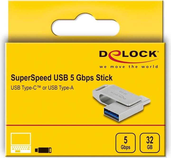 Immagine prodotto Delock Chiavetta USB (32 GB, USB 3.0, USB-A, USB-C)