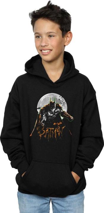 Actual product image Boys Batman Arkham Knight Halloween Moon Hoodie (140, 146)