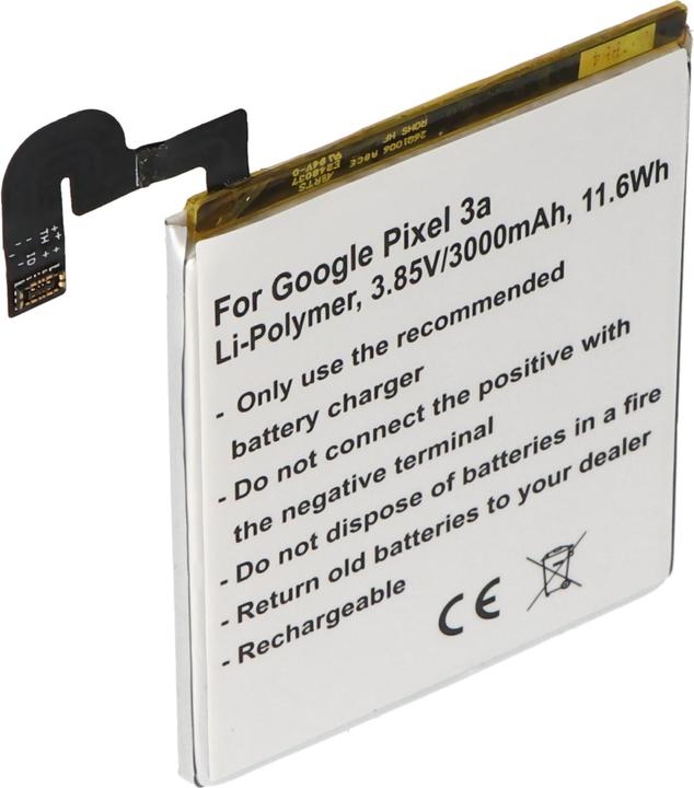 Produktbild AccuCell Akku passend für Google Pixel 3a