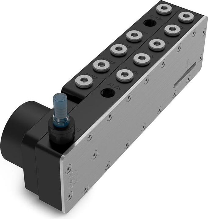 Actual product image EKWB EK-Pro Pump Reservoir Manifold X6 D5 - Acetal