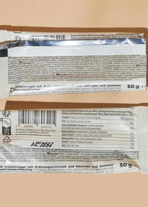Nährwerte und Zutaten KoRo Salted Peanut (Salted Peanut, 12 Stk., 600 g)