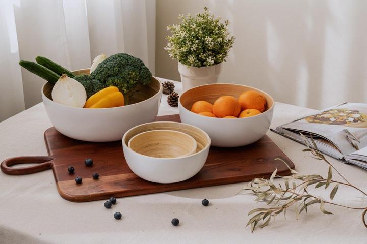Image du produit Nuts Bowl Bambus XL blanc (28 cm, 1 x)