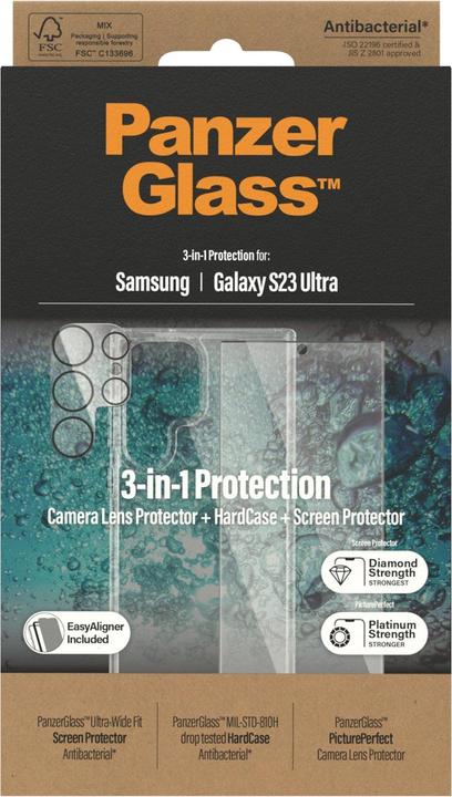 Actual product image PanzerGlass Hard Case+Glass Bundle (1 Piece, Samsung Galaxy S23 Ultra)