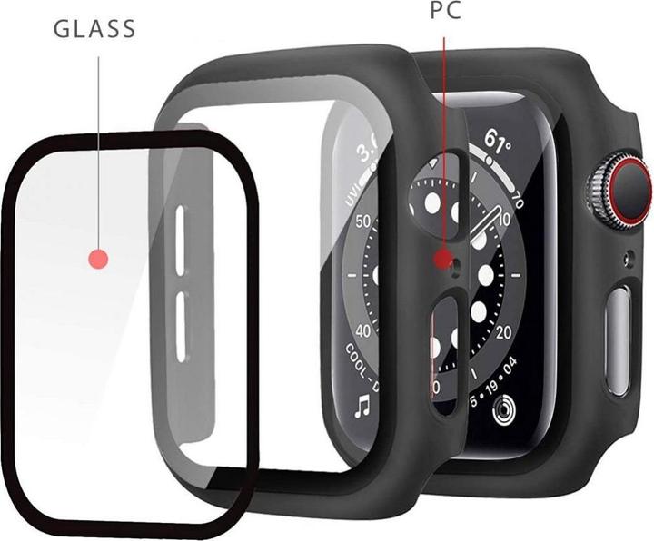 Actual product image Tech Apple 4/5/6/SE smart watch screen frame, Black