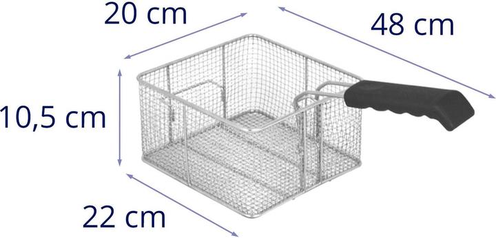 Produktbild Royal Catering Frittierkorb Fritteusenkorb Für 10 L Fritteusen 22 X 20 X 10 cm