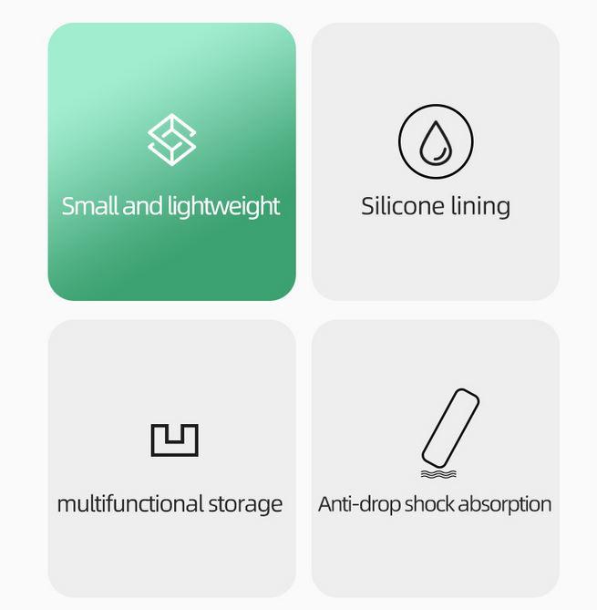 Produktbild PhoneLook Schutzcase Aufbewahrungsbox Apple Pencil 1 & 2 liquid silicone blaues Interieur