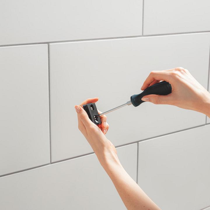 Actual product image Grohe Vitalio universal hand shower holder, glue or drill, non-adjustable, chrome
