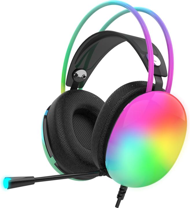 Actual product image Inca Gaming Headset IGK-X8S 7.1, USB, RGB LED, black (Cable)