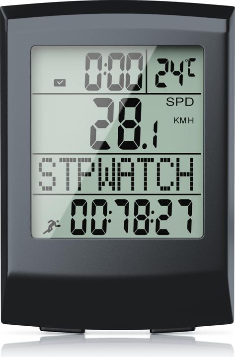 Aplic Fahrradcomputer kabellos - Fahrradtacho - Radcomputer - Tachometer - 13 Funktionen - Beleuchtung