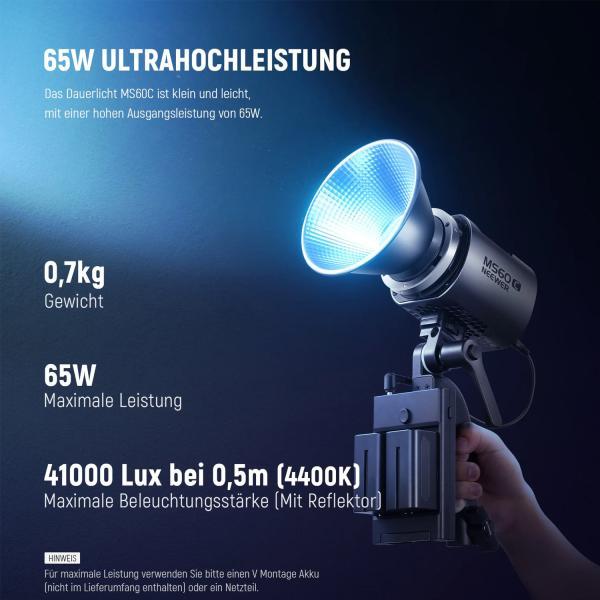 Actual product image Neewer Continuous light MS60C LED photo-video light RGB (Video light)