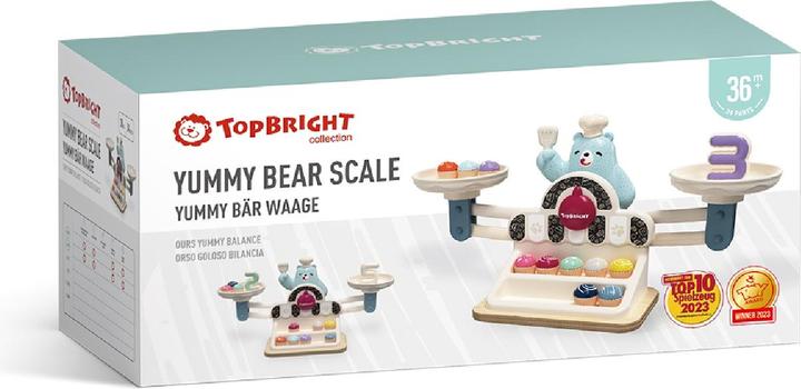 Actual product image Topbright Toys Yummy Bear Scale / Yummy Bear Scale TOY AWARD 2023 (German, English, French, Italian, Spanish, Dutch, Slovak, Czech, Russian, Romanian, Serbian, Swedish, Slovenian, Norwegian, Bosnian, Croatian, Bulgarian, Lithuanian)