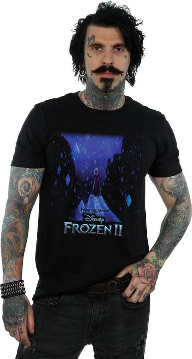 Actual product image Disney Mens Frozen 2 Elsa Diamond Elements T-Shirt (5XL)