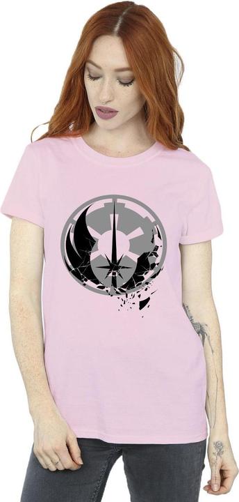 Immagine prodotto Star Wars Obi-Wan Kenobi Fractured Logos Maglietta Ampia Donna (S)
